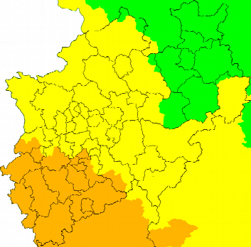 Aktuelle Unwetterwarnungen Nordrhein-Westfalen
