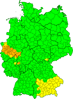 Aktuelle Unwetterkarte Deutschland